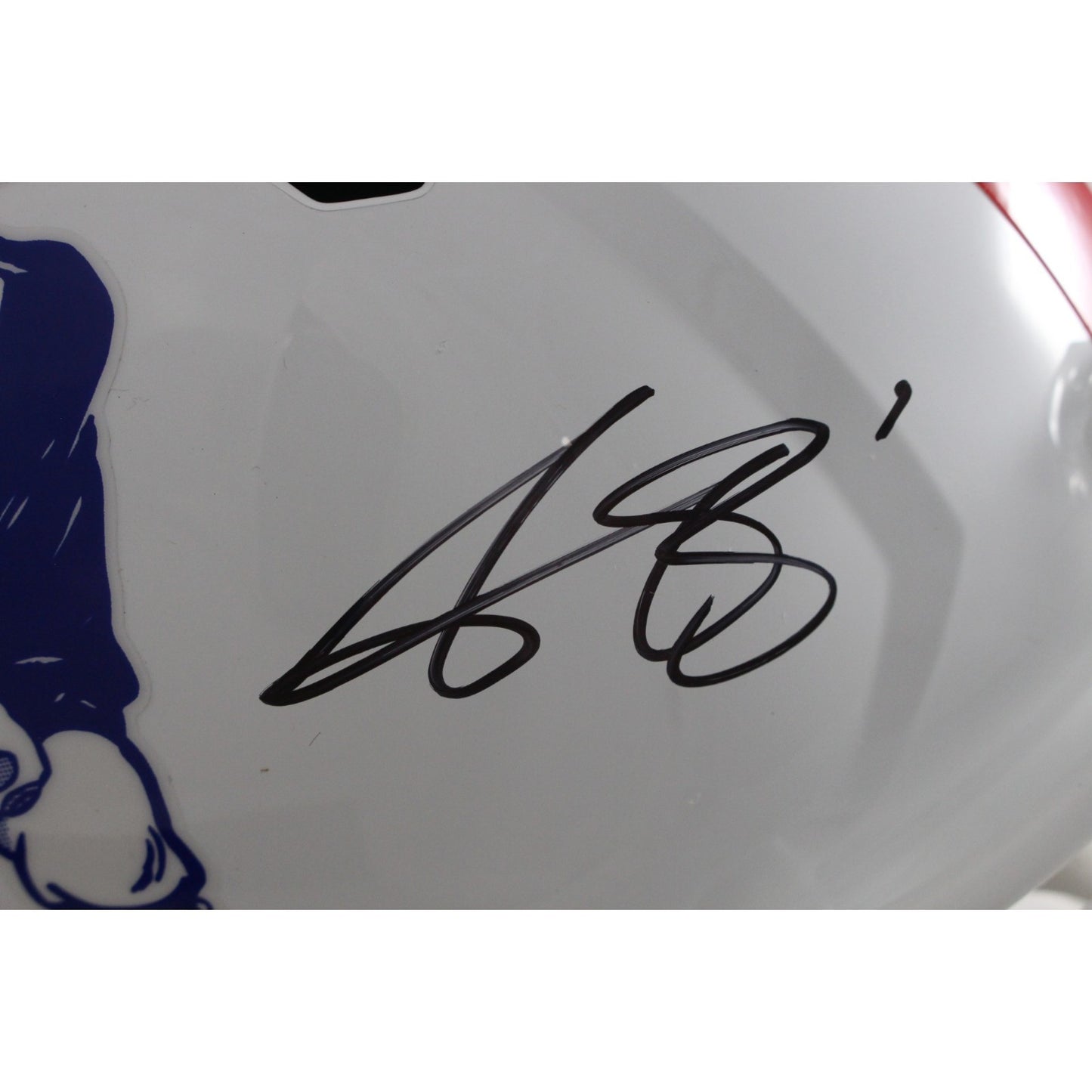 AJ Brown Signed New England Patriots Throwback Full Size Helmet