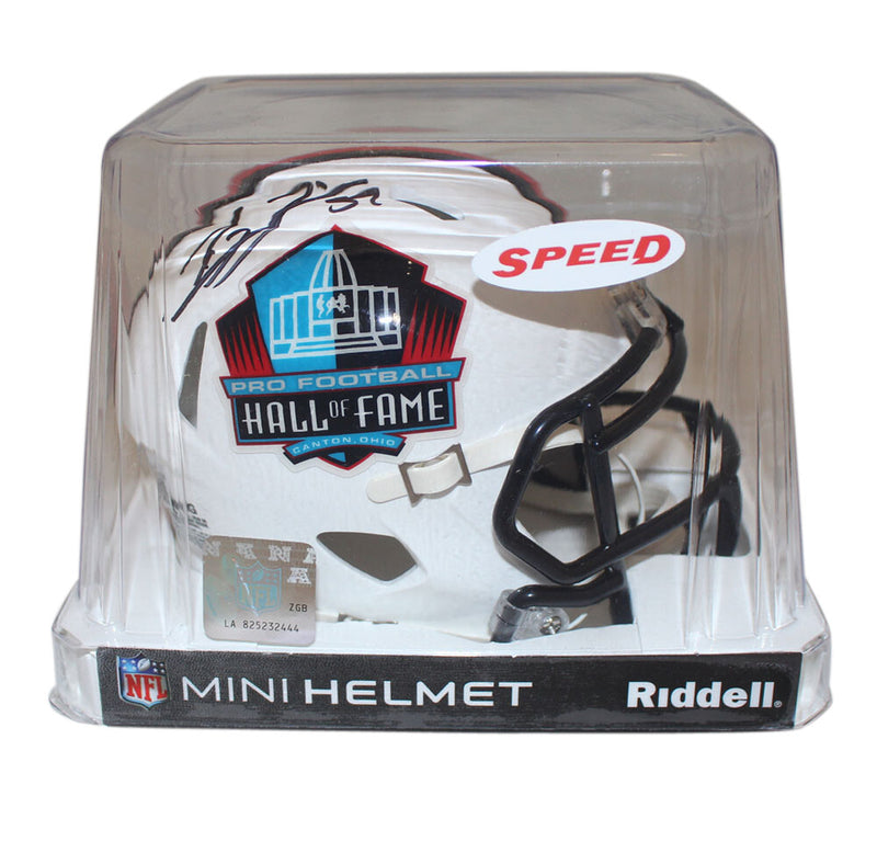 Ray Lewis Signed Baltimore Ravens Hall of Fame Speed Mini Helmet Beckett