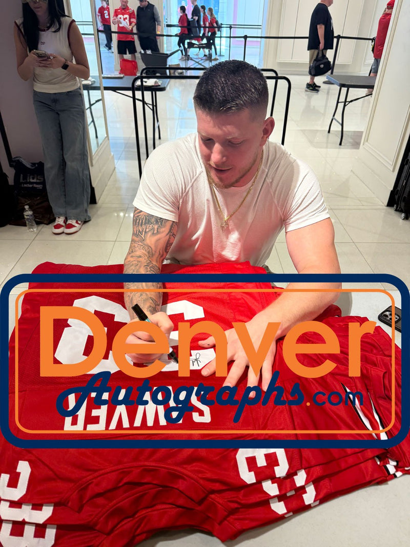 Jack Sawyer Signed Red College Style Custom Jersey