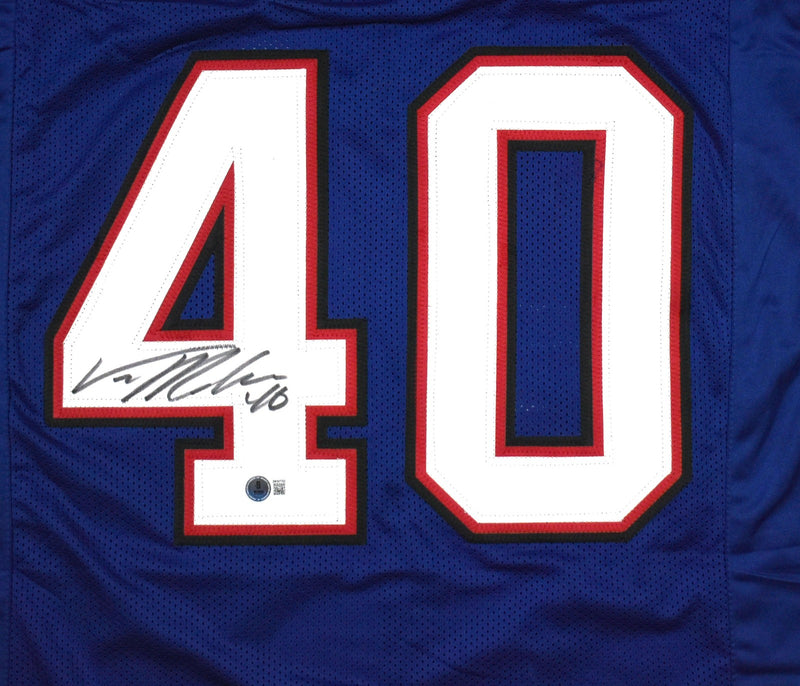 Von Miller Autographed Blue Custom Jersey