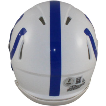 Edgerrin James Indianapolis Colts Autographed Throwback Mini Helmet (HOF)