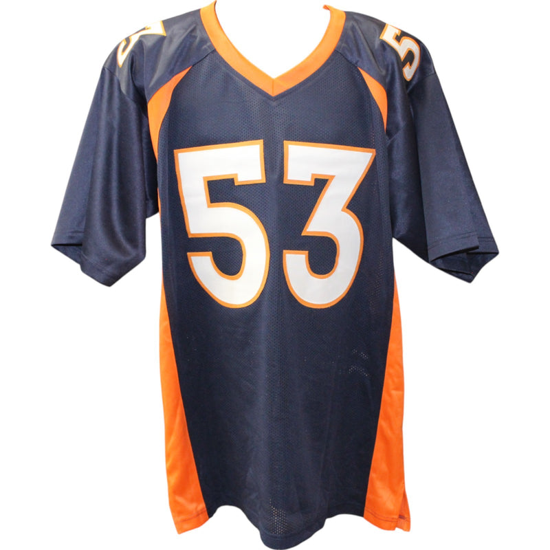 Bill Romanowski Autographed Blue Pro Style Football Jersey (BAS)