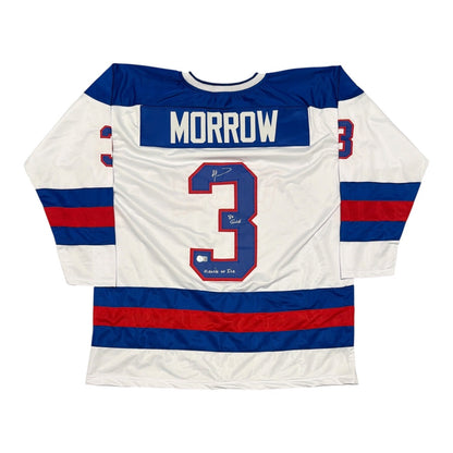 Ken Morrow Signed USA Hockey Custom Jersey - Miracle on Ice 80 Gold