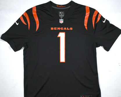 Ja'Marr Chase Autographed Cincinnati Bengals Black Nike Jersey