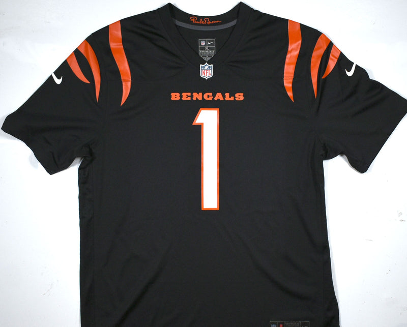 Ja'Marr Chase Autographed Cincinnati Bengals Black Nike Jersey
