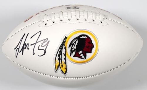 London Fletcher Signed Washington Logo Football - Black