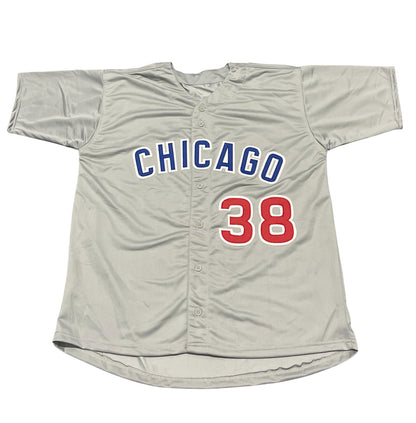 Mike Montgomery Chicago Cubs Signed Custom Grey Jersey