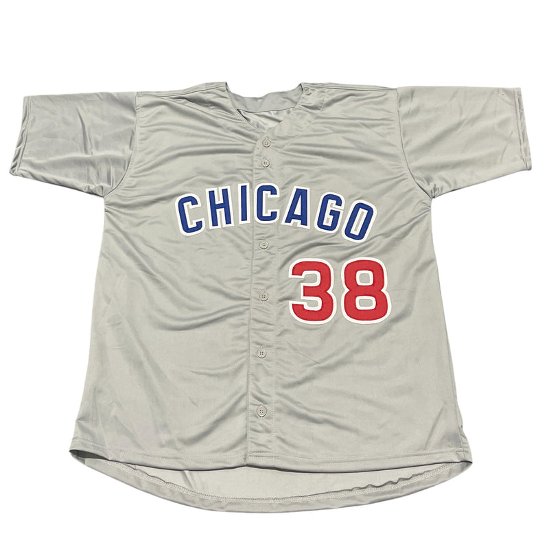 Mike Montgomery Chicago Cubs Signed Custom Grey Jersey