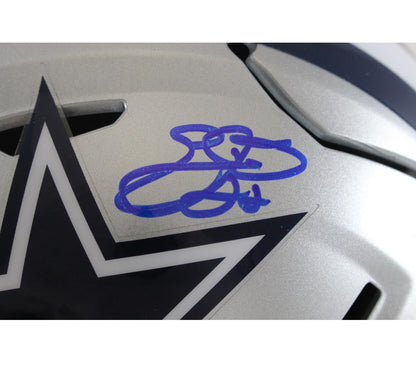 Emmitt Smith Signed Dallas Cowboys Mid-Size Midi Helmet