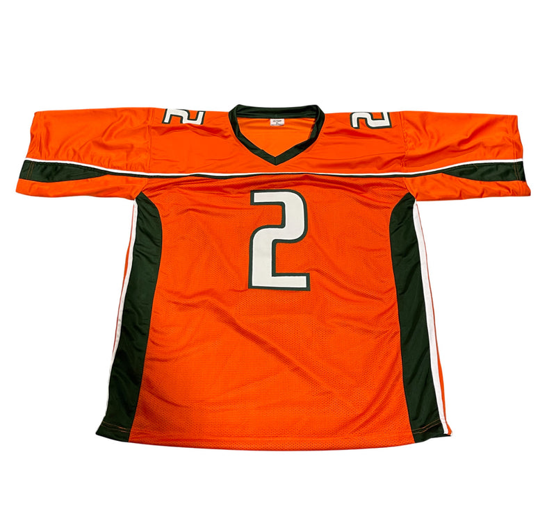 Willis McGahee Signed Miami Custom Jersey - 01 Champs BAS