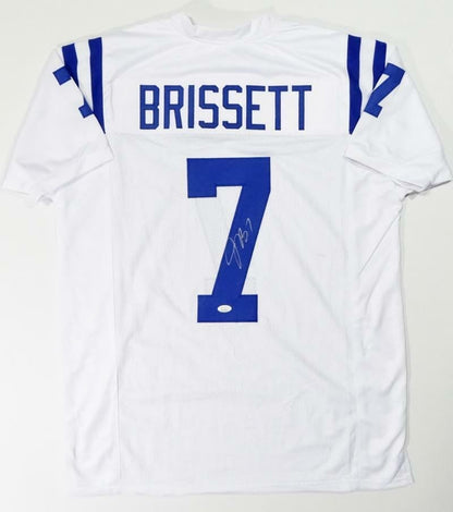 Jacoby Brissett Autographed White Custom Jersey