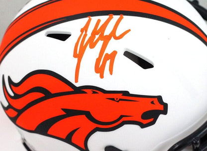 John Lynch Signed Denver Broncos Lunar Mini Helmet