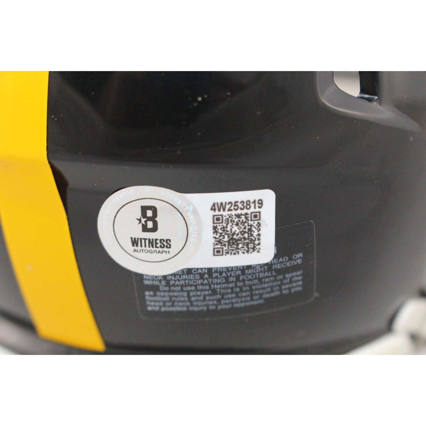 TJ Watt Pittsburgh Steelers Autographed Mini Helmet (Beckett Witnessed)