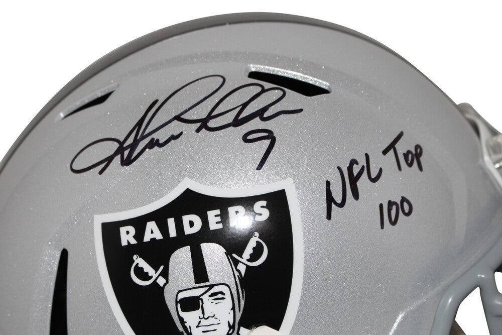 Shane Lechler Signed Oakland Raiders Full Size Speed Helmet NFL 100