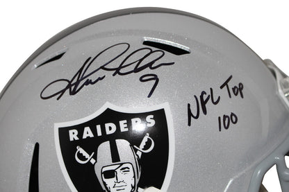 Shane Lechler Signed Oakland Raiders Full Size Speed Helmet NFL 100