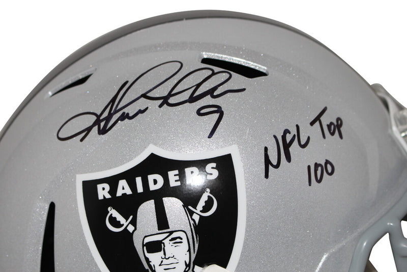 Shane Lechler Signed Oakland Raiders Full Size Speed Helmet NFL 100