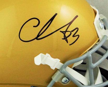 Chase Claypool Signed Notre Dame Fighting Irish Black Mini Helmet