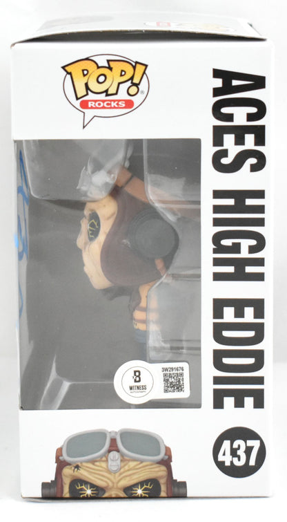 Bruce Dickinson Signed Iron Maiden Aces High Eddie Funko Pop #437