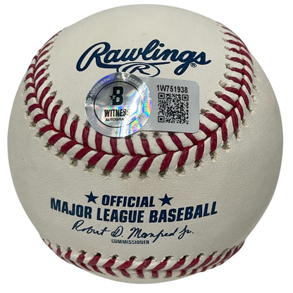 Jonny Gomes Signed Official Major League Baseball w/ 2 Inscriptions BAS
