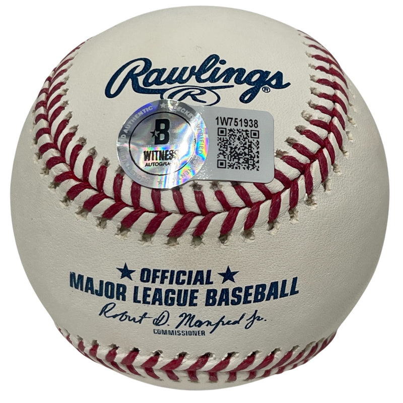 Jonny Gomes Signed Official Major League Baseball w/ 2 Inscriptions BAS