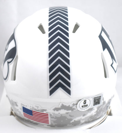 Tee Higgins Signed Cincinnati Bengals 2024 Salute to Service Mini Helmet