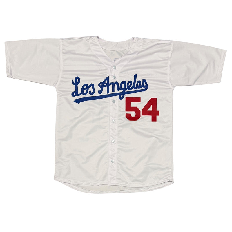 Tim Leary Signed Los Angeles Dodgers Custom Jersey (88 WSC) JSA Witness