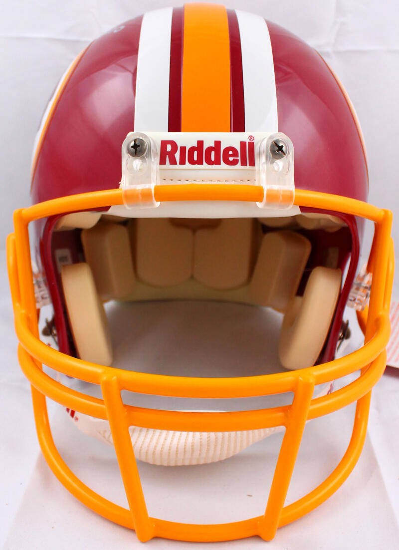 Russ Grimm Signed Washington Full Size Authentic Helmet HOF Inscription