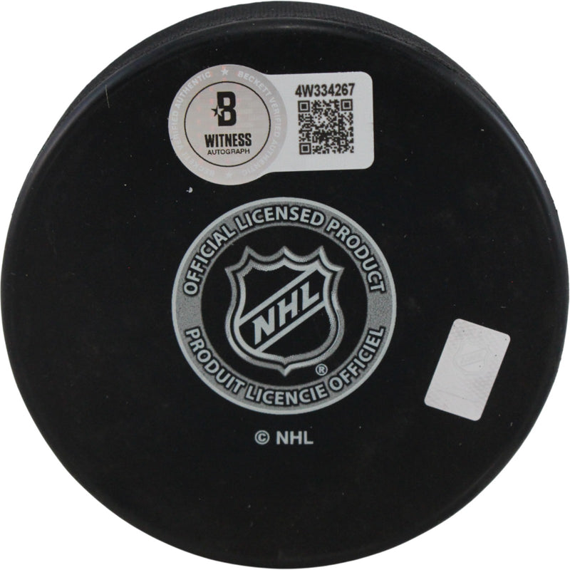 Valeri Nichushkin Colorado Avalanche Autographed Logo Puck