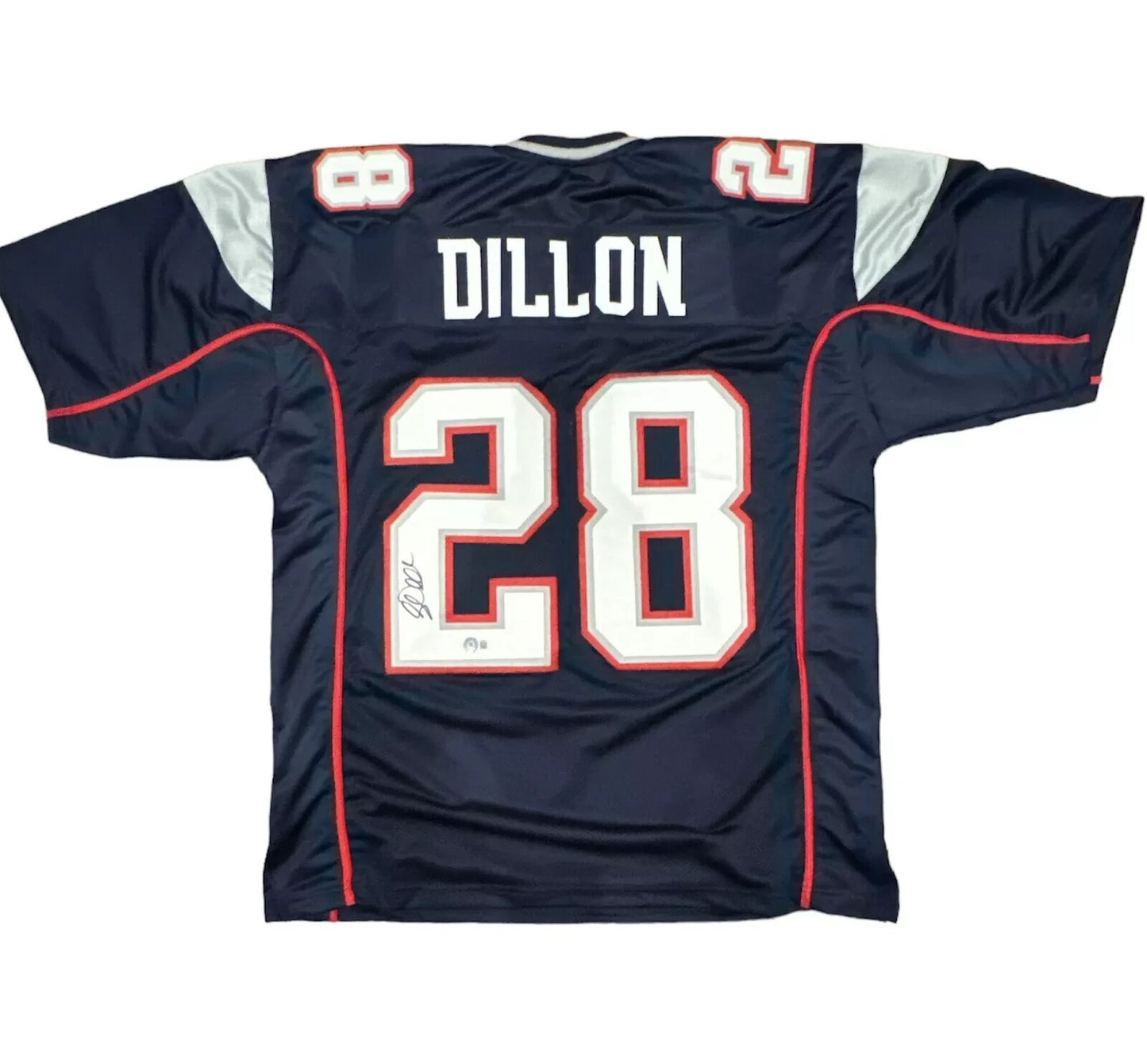 Corey Dillon New England Patriots Signed Custom Jersey (Beckett COA)
