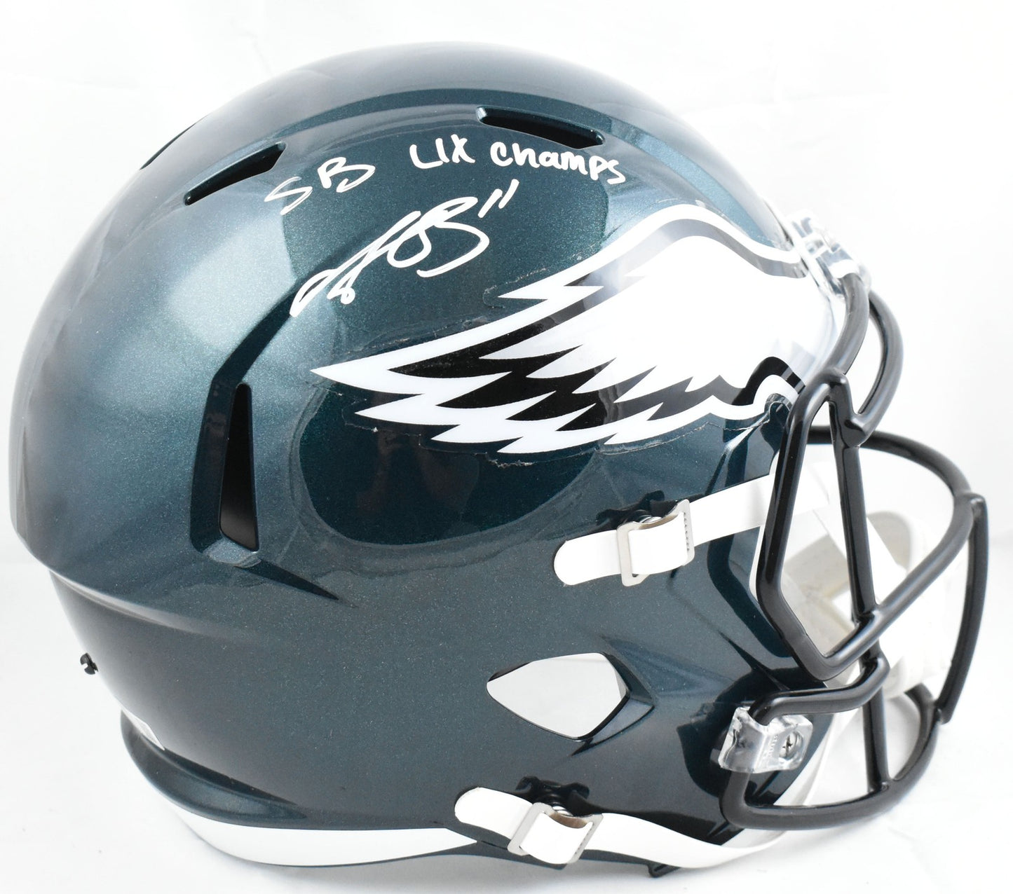 A.J. Brown Signed Philadelphia Eagles Full Size Speed Helmet