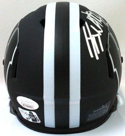 JJ Watt Autographed Wisconsin Badgers Eclipse Speed Mini Helmet