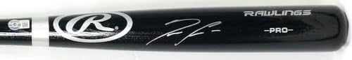 Ronald Acuna Jr. Autographed Black Baseball Bat