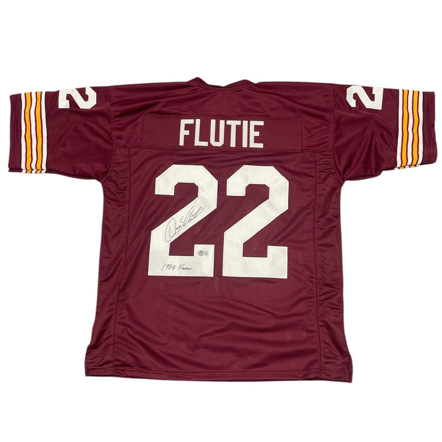 Doug Flutie Signed Boston College Custom Jersey (Heisman Inscription)