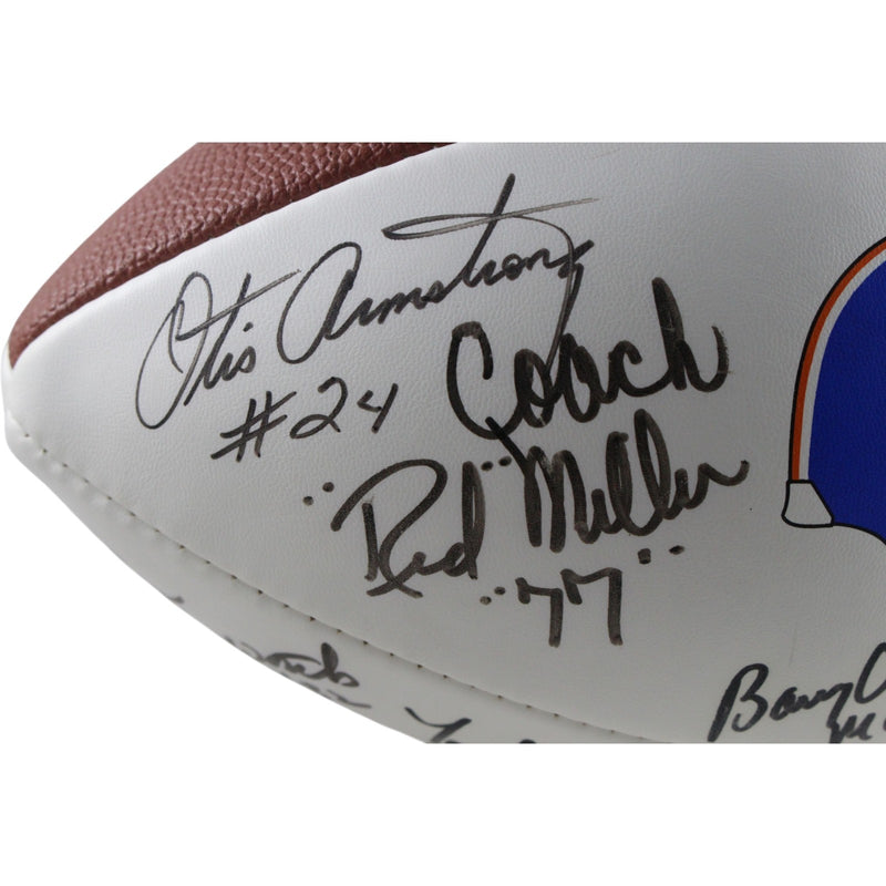 Red Miller & Tom Jackson Signed Denver Broncos 1977 Team Football