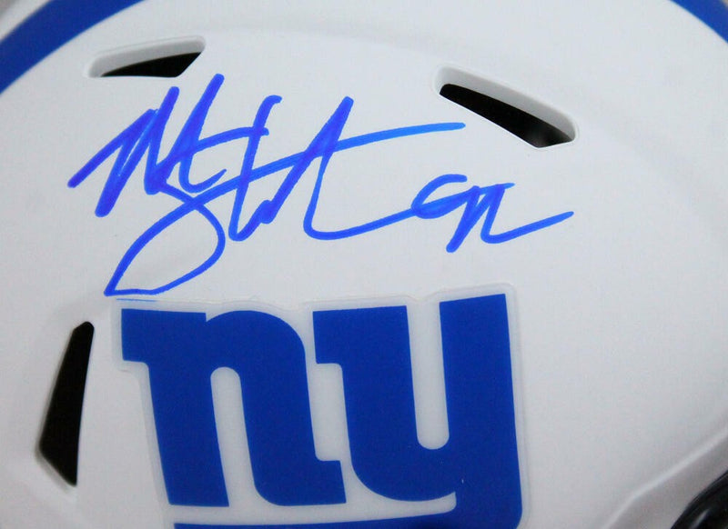Michael Strahan Signed New York Giants Lunar Speed Mini Helmet