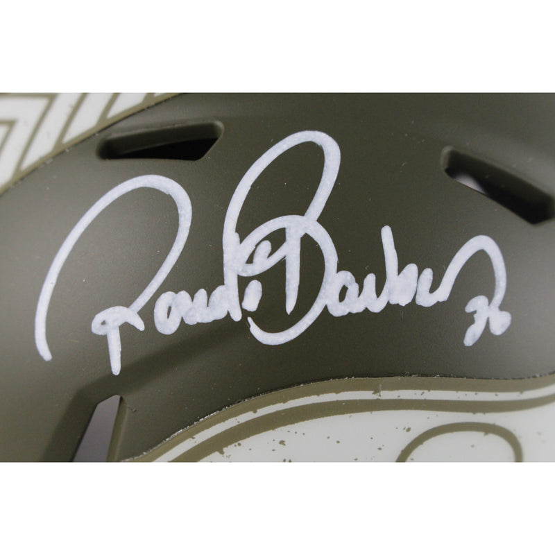 Ronde Barber Tampa Bay Buccaneers Signed Salute to Service Mini Helmet