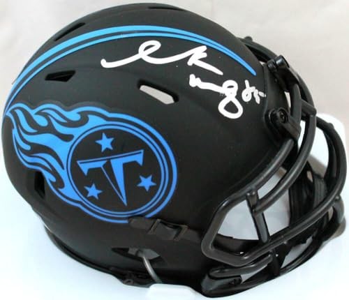 Derrick Mason Signed Tennessee Titans Eclipse Speed Mini Helmet