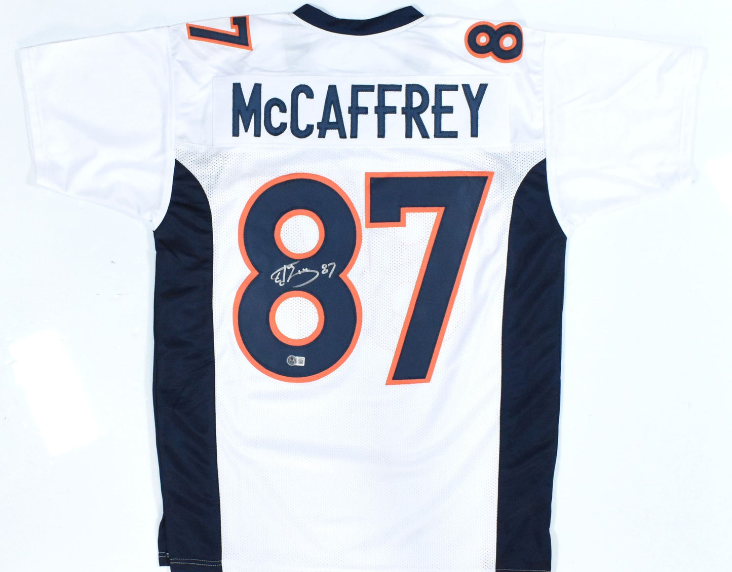 Ed McCaffrey Signed Denver Broncos Custom Jersey - White