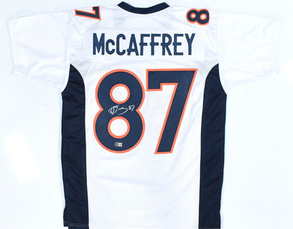 Ed McCaffrey Signed Denver Broncos Custom Jersey - White