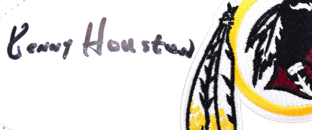 Kenny Houston Signed Washington Black Logo Football - HOF Inscribed