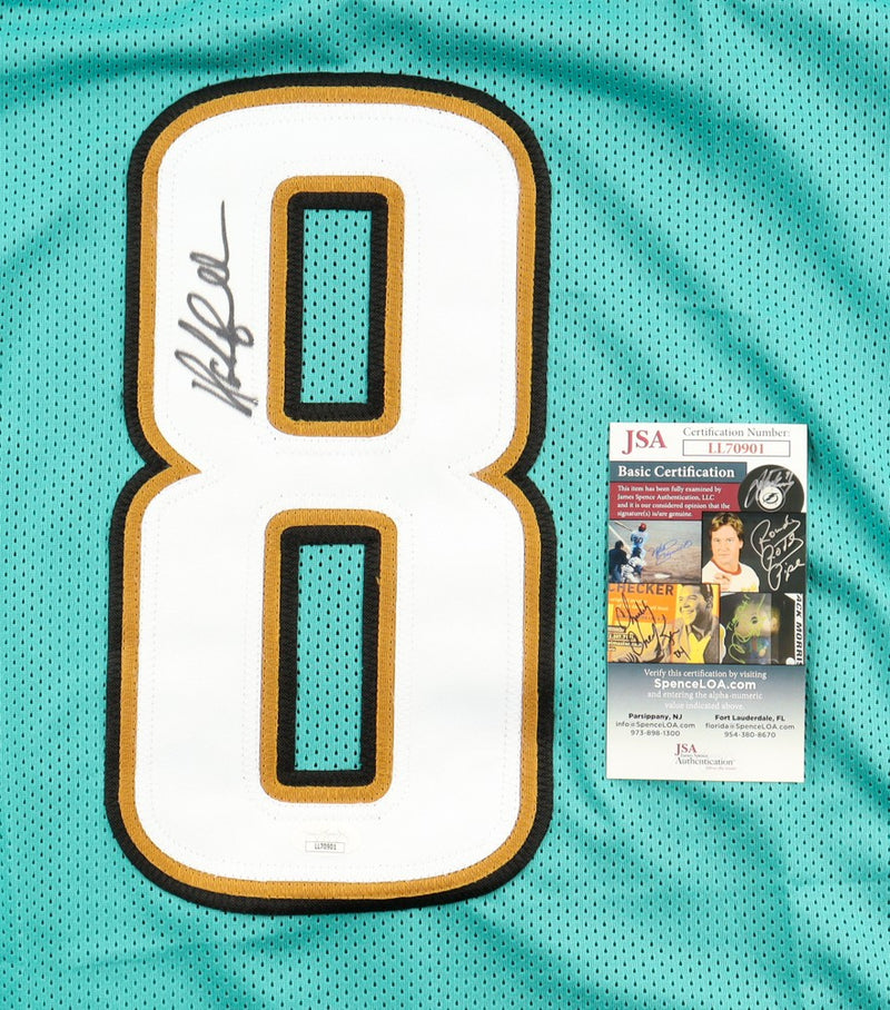 Mark Brunell Autographed Jacksonville Jaguars Teal Custom Jersey