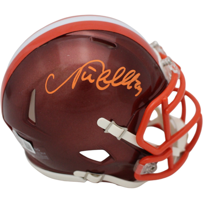 Nick Chubb Cleveland Browns Signed Mini Helmet