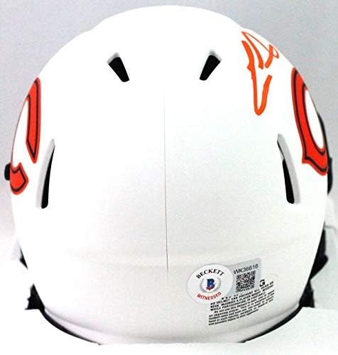 Cole Kmet Signed Chicago Bears Lunar Speed Mini Helmet