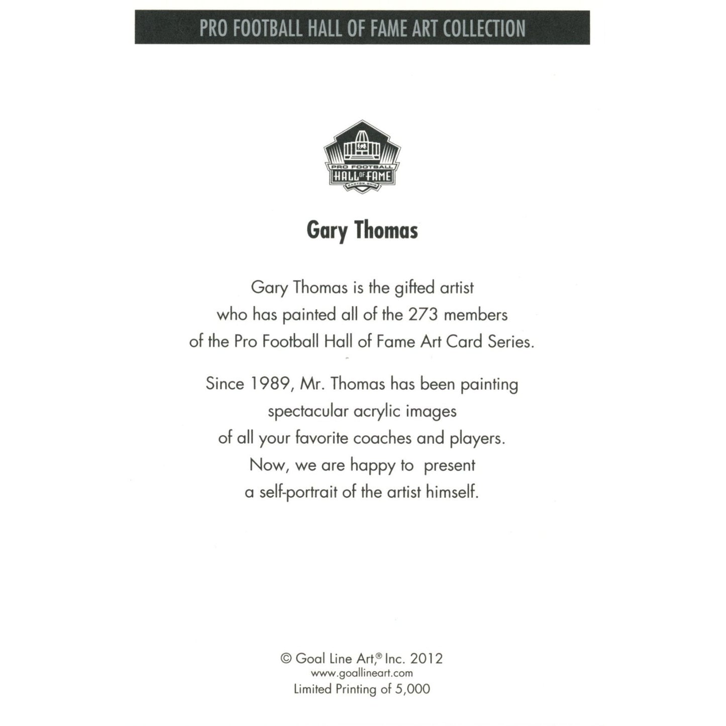 2012 Hall of Fame Multi-Signed Goal Line Art Card Set