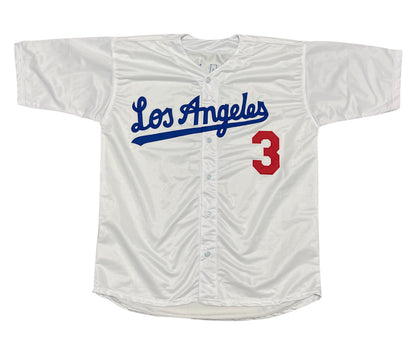 Steve Sax Signed Los Angeles Dodgers Custom Jersey (82 NL ROY) Beckett