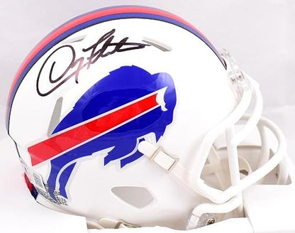 Doug Flutie Signed Buffalo Bills Speed Mini Helmet - Black