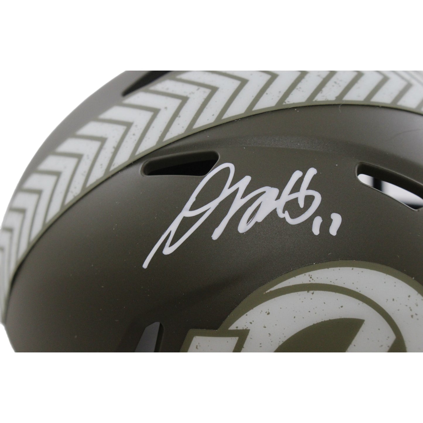Davante Adams Los Angeles Rams 2022 Salute to Service Mini Helmet BAS