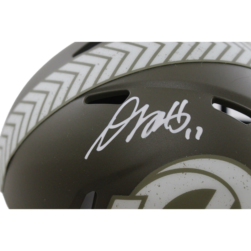 Davante Adams Los Angeles Rams 2022 Salute to Service Mini Helmet BAS