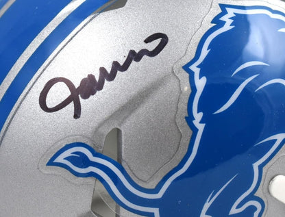 Jameson Williams Signed Detroit Lions Speed Mini Helmet (Black)