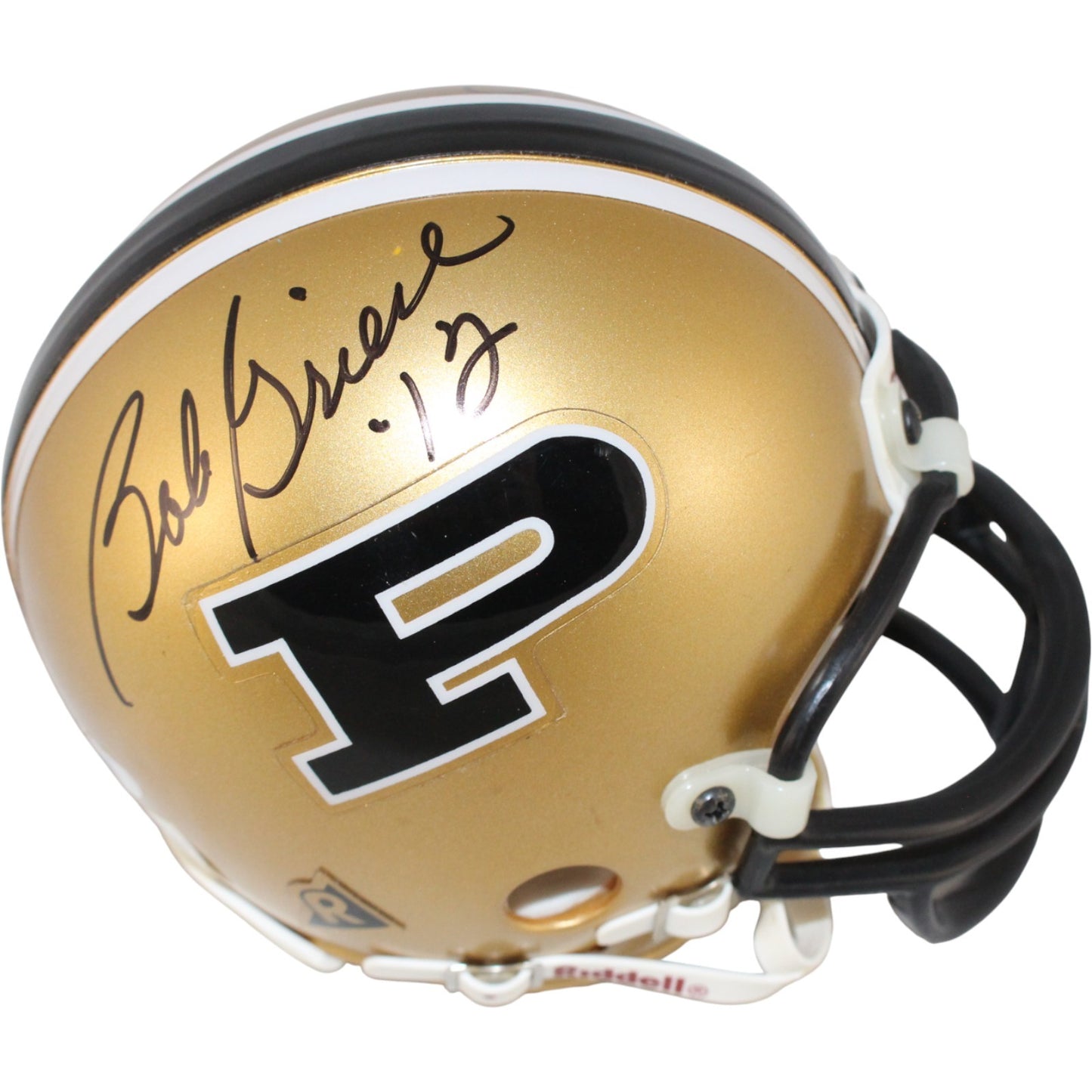 Len Dawson & Bob Griese Autographed Purdue Boilermakers VSR4 Mini Helmet